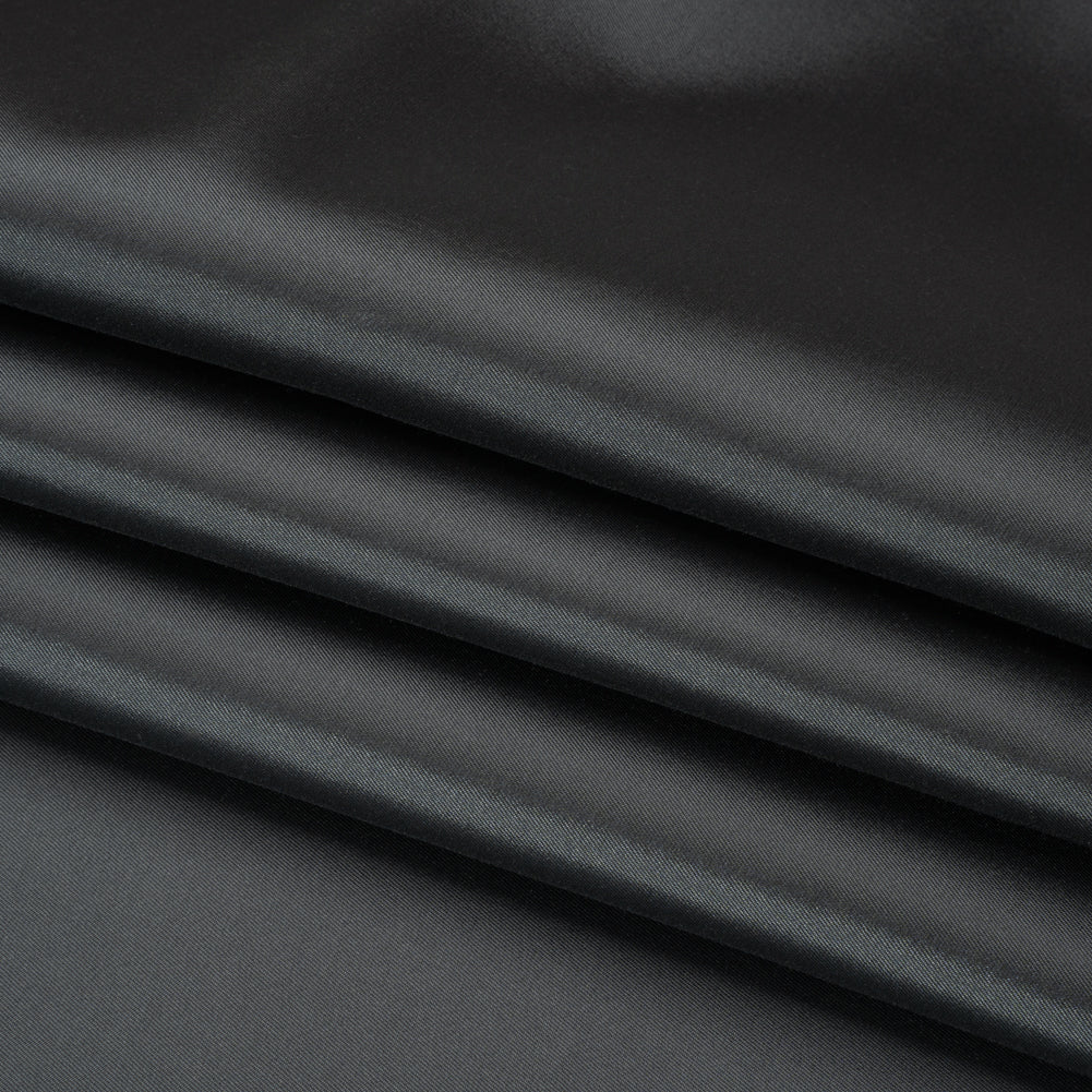 Silk Wool Twill - Stretch Charcoal - Premium Collection Folded