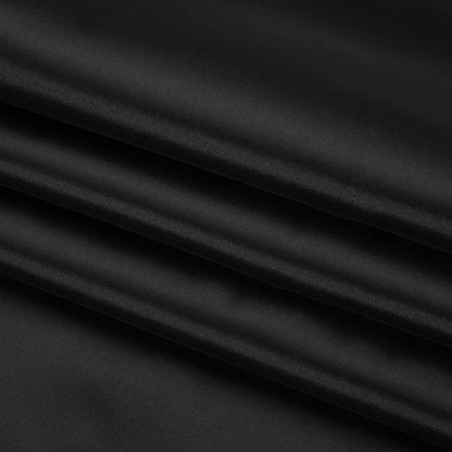 Silk Wool Twill - Jet Black - Premium Collection Folded