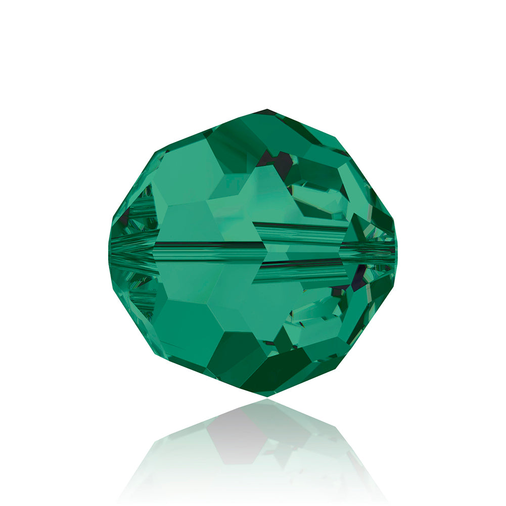 Emerald Classic Round Swarovski Rhinestone Beads
