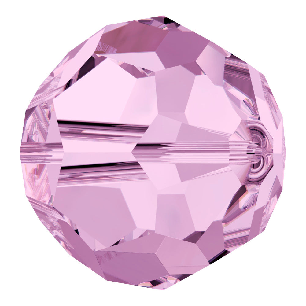 Light Amethyst Classic Round Swarovski Rhinestone Beads Detail