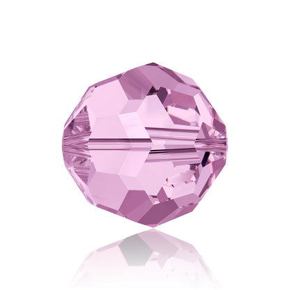 Light Amethyst Classic Round Swarovski Rhinestone Beads