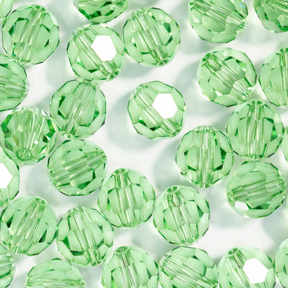 Peridot Classic Round Swarovski Rhinestone Beads Folded