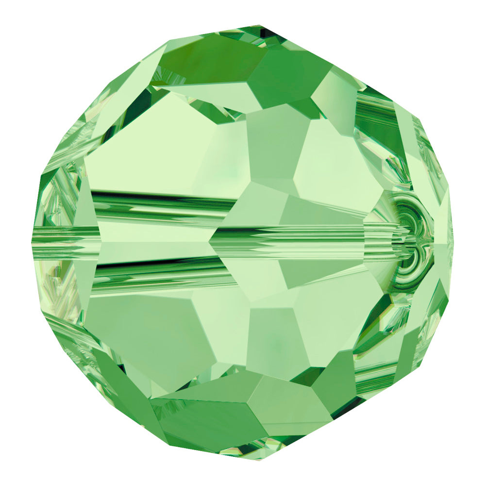 Peridot Classic Round Swarovski Rhinestone Beads Detail