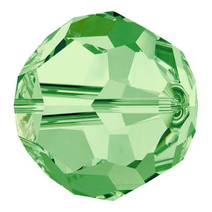 Peridot Classic Round Swarovski Rhinestone Beads Detail