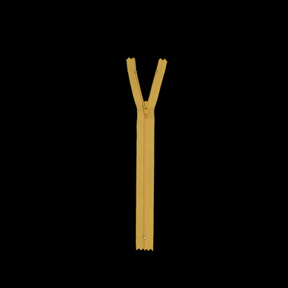 Regular Zipper 9" by YKK - 001 Lemon Chrome Detail