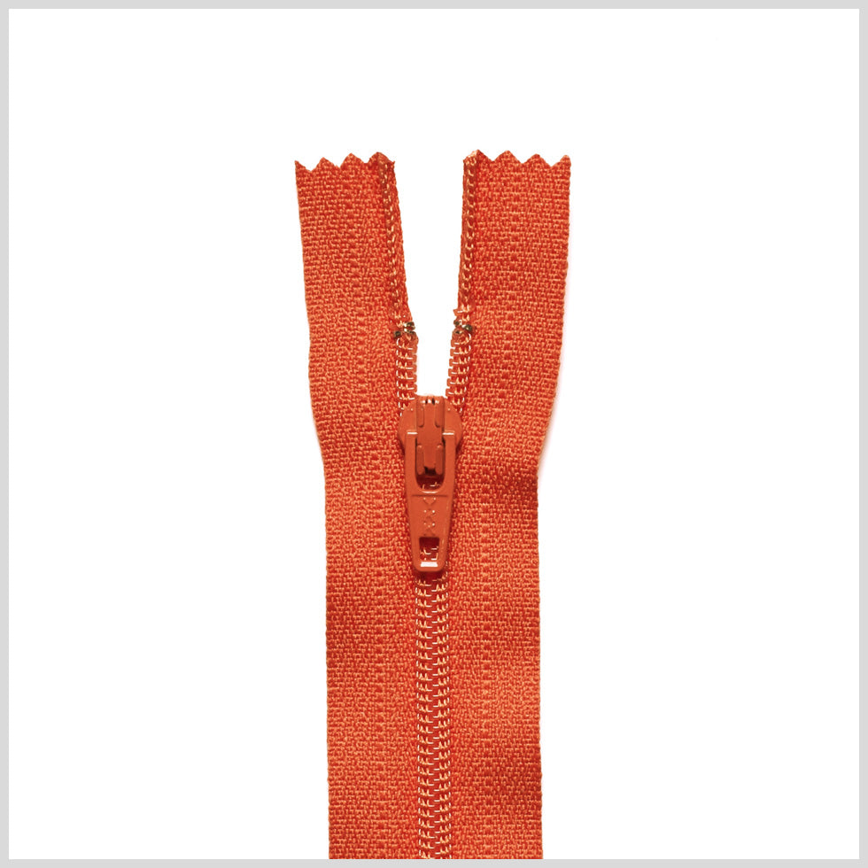 Regular Zipper 9" by YKK - 053 Bright Orange
