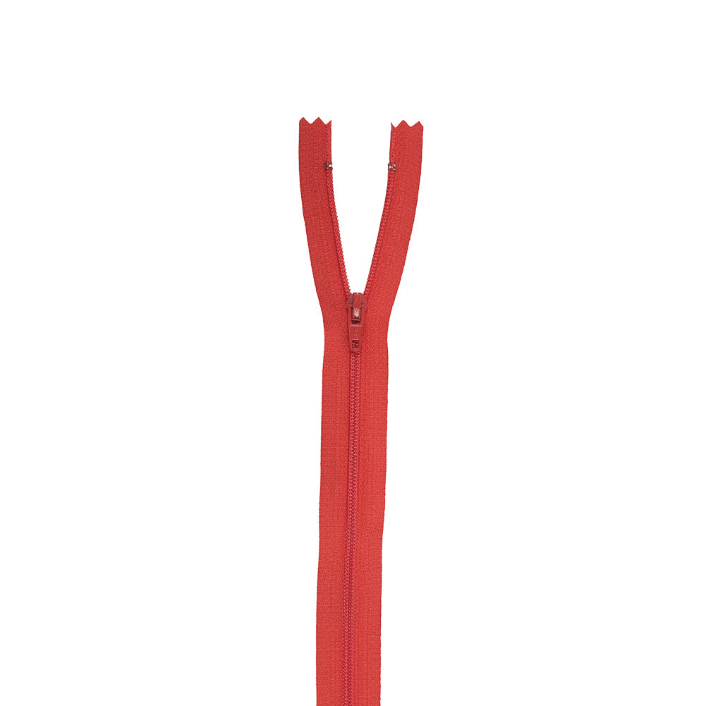 Regular Zipper 9" by YKK - 200 Medium Orange-Red