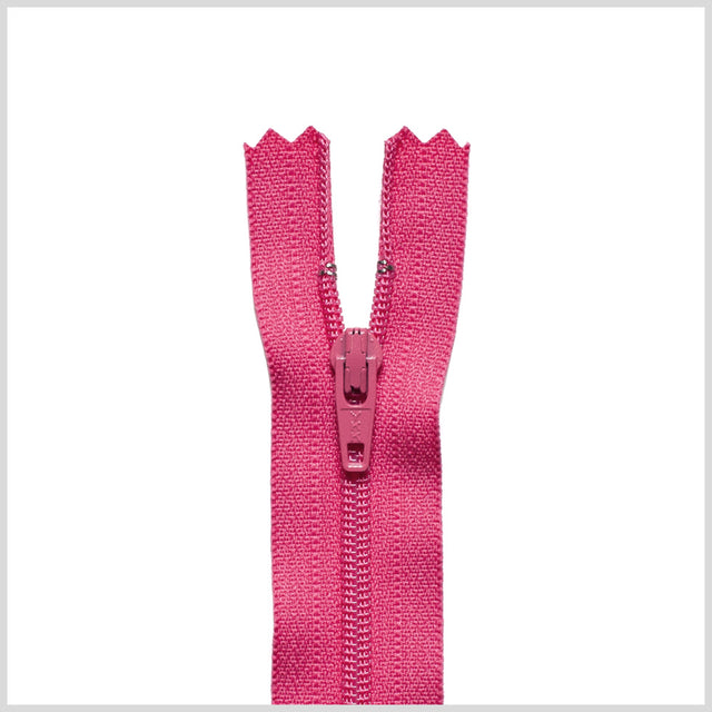 Regular Zipper 9" by YKK - 516 Fuchsia