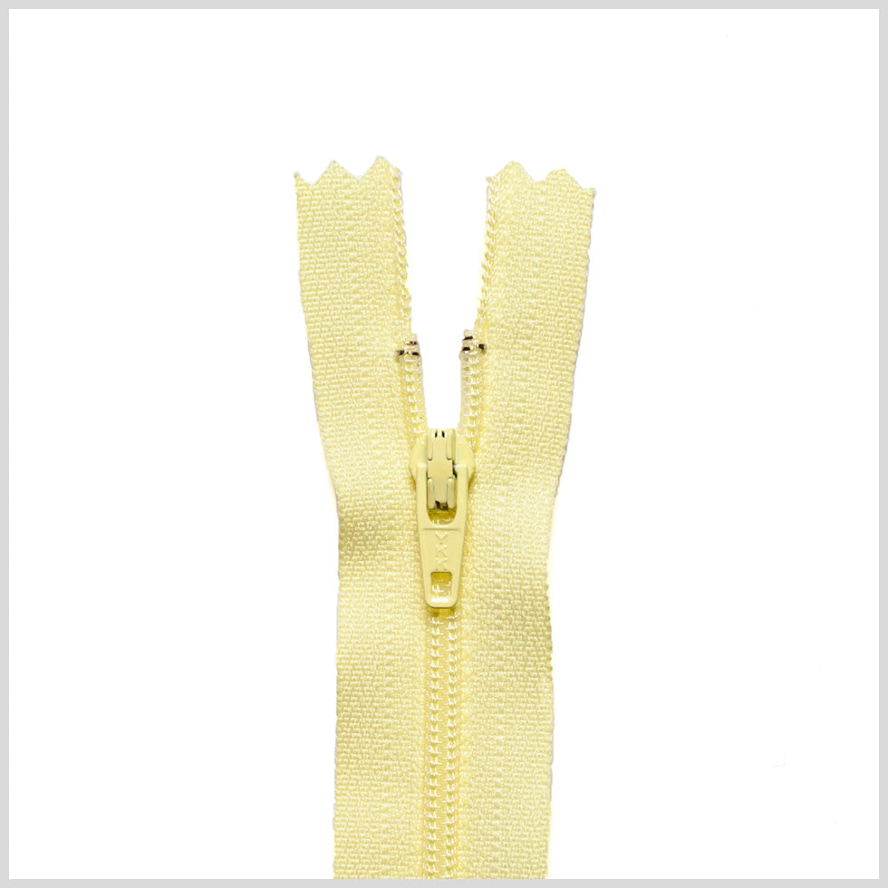 Regular Zipper 9" by YKK - 054 Pale Yellow