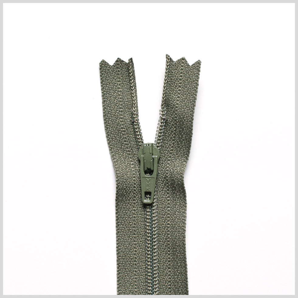 Regular Zipper 9" by YKK - 566 Olive