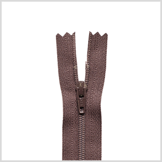 Regular Zipper 9" by YKK - 570 Dusted Brown
