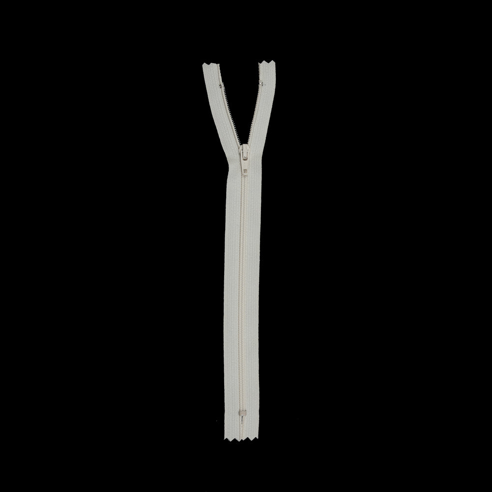 Regular Zipper 9" by YKK - 801 Winter White Detail