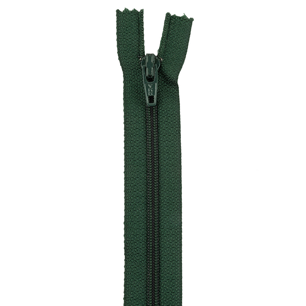 Regular Zipper 9" by YKK - 890 Dark Forest