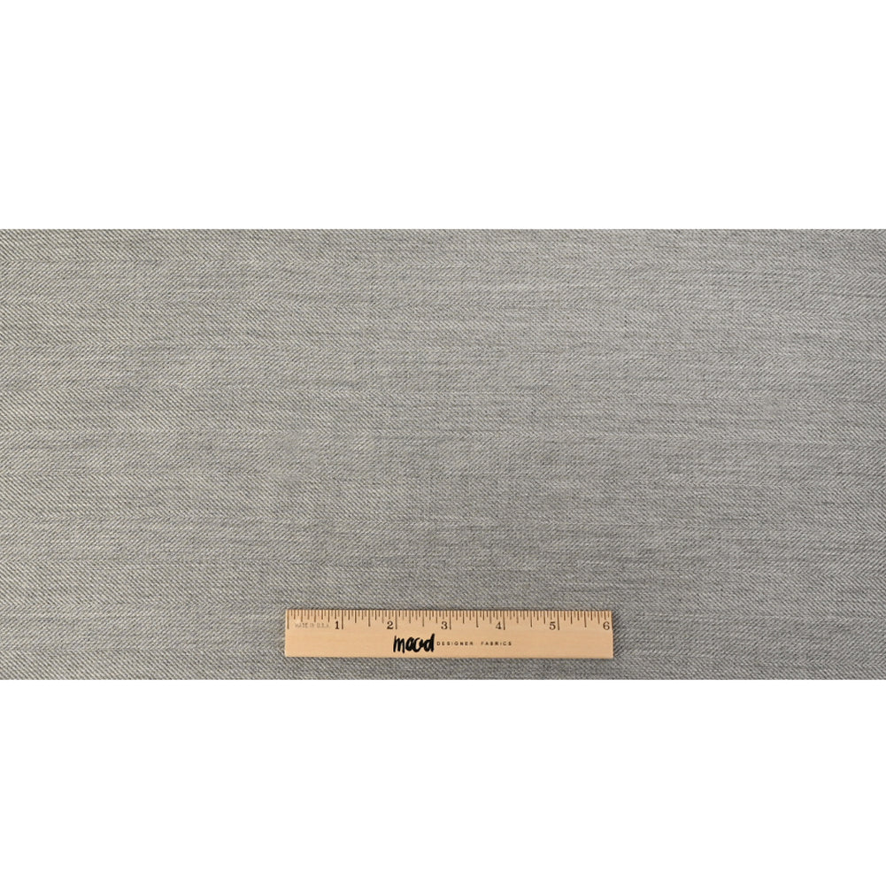 Switch Herringbone Twill by Sunbrella - Silver Full