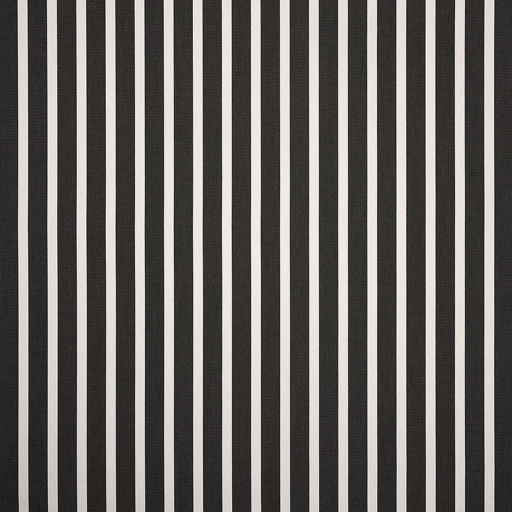 Shore Upholstery Woven by Sunbrella - Classic Black and White Stripes