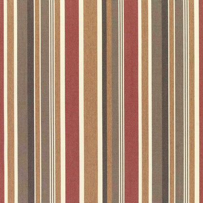 Brannon Upholstery Woven by Sunbrella - Redwood Stripes