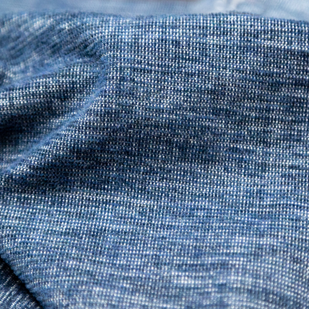 Platform Indoor and Outdoor Chenille Woven by Sunbrella - Indigo Detail