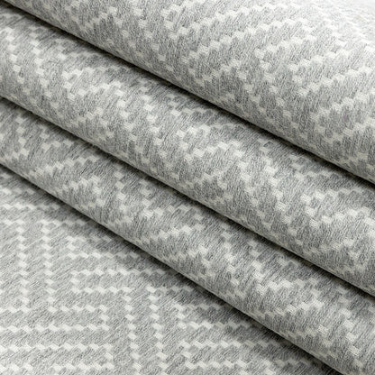 Crete Geometric Fret Jacquard by Sunbrella - Cloud Folded