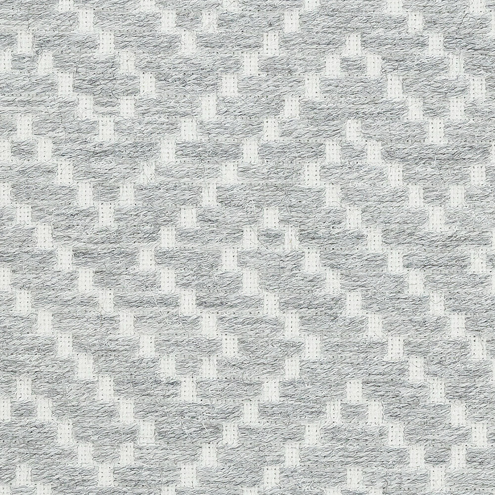 Crete Geometric Fret Jacquard by Sunbrella - Cloud Detail