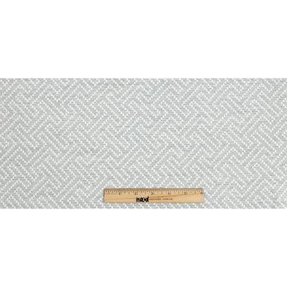 Crete Geometric Fret Jacquard by Sunbrella - Cloud Full
