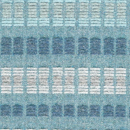 Esti Upholstery Woven by Sunbrella - Lagoon Broken Stripes Detail