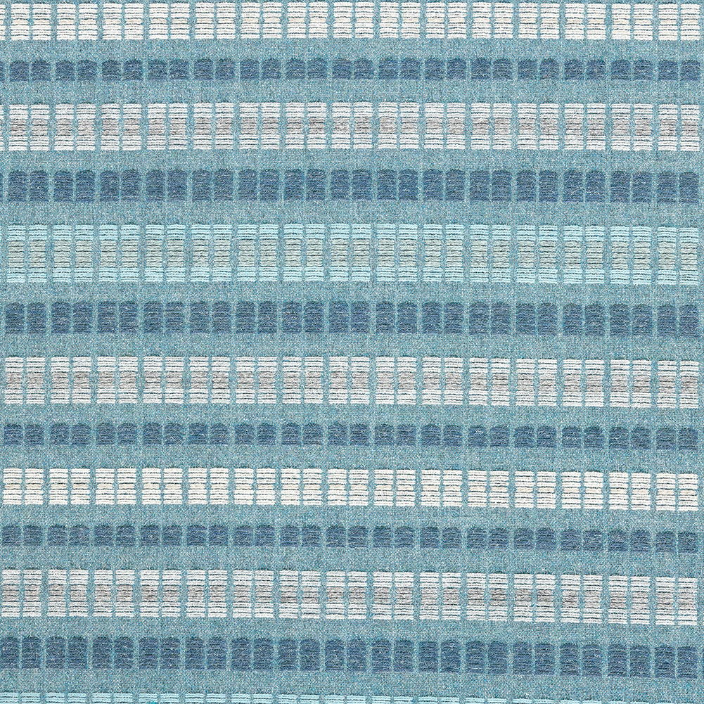 Esti Upholstery Woven by Sunbrella - Lagoon Broken Stripes