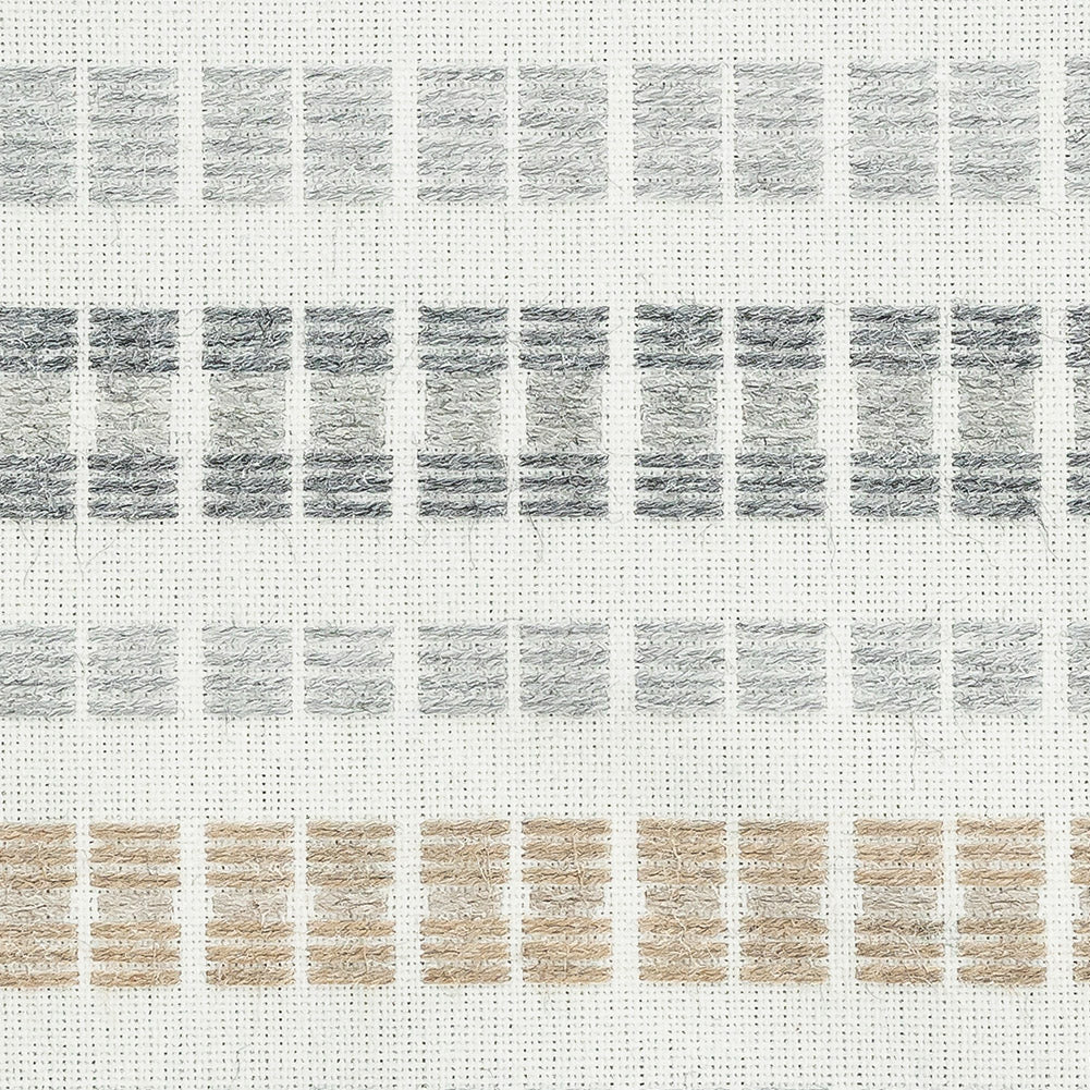 Esti Upholstery Woven by Sunbrella - Limestone Broken Stripes Detail