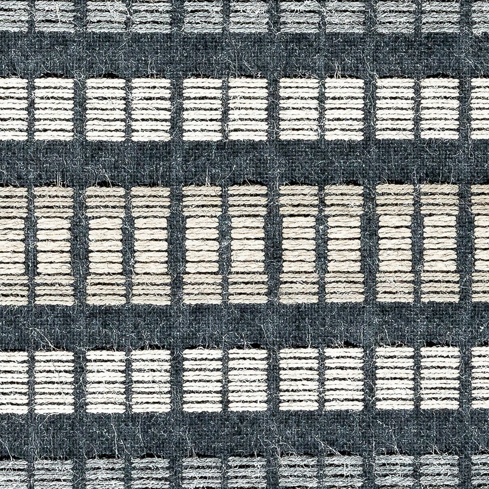 Esti Upholstery Woven by Sunbrella - Onyx Broken Stripes Detail