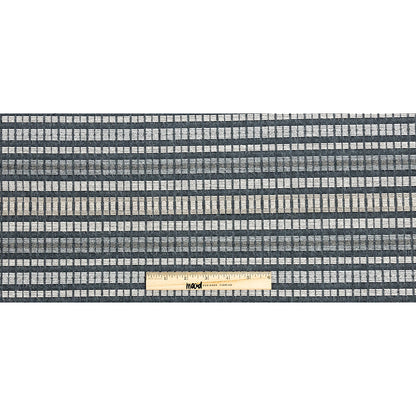 Esti Upholstery Woven by Sunbrella - Onyx Broken Stripes Full