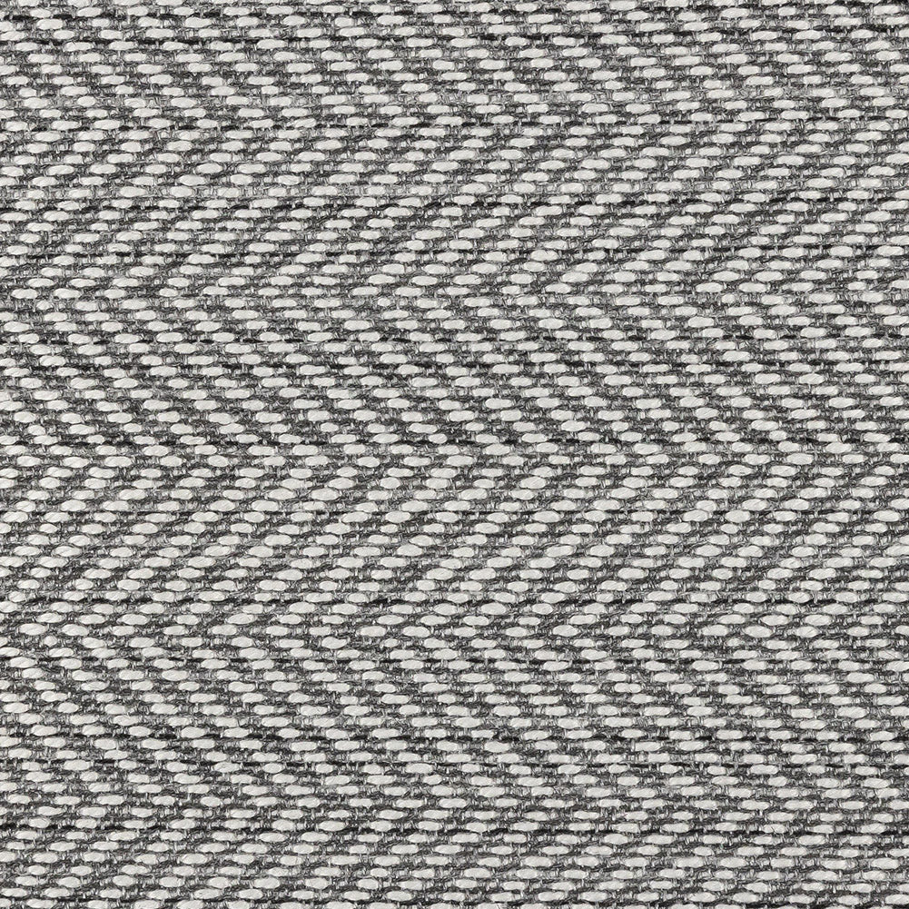 Fusion Posh Herringbone Woven by Sunbrella - Granite Detail