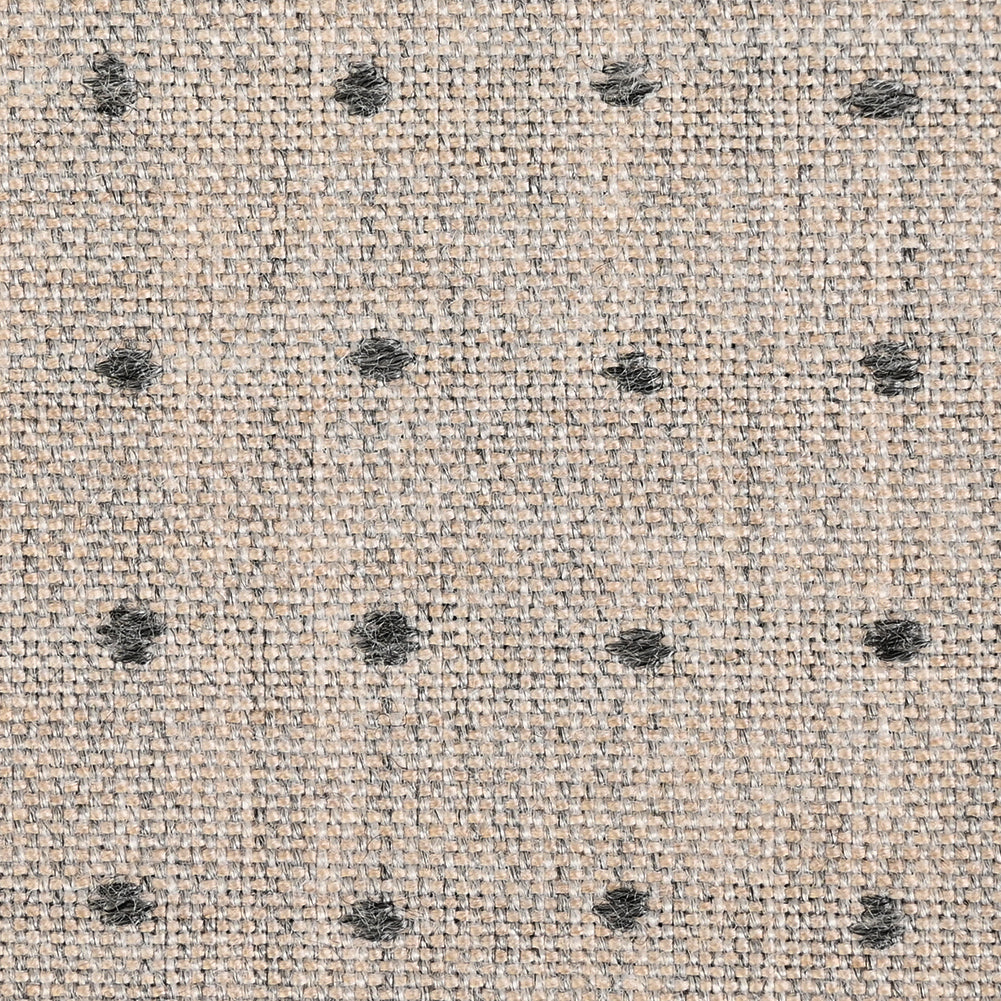Lure Upholstery Woven by Sunbrella - Pebble Beige Polka Dots Detail