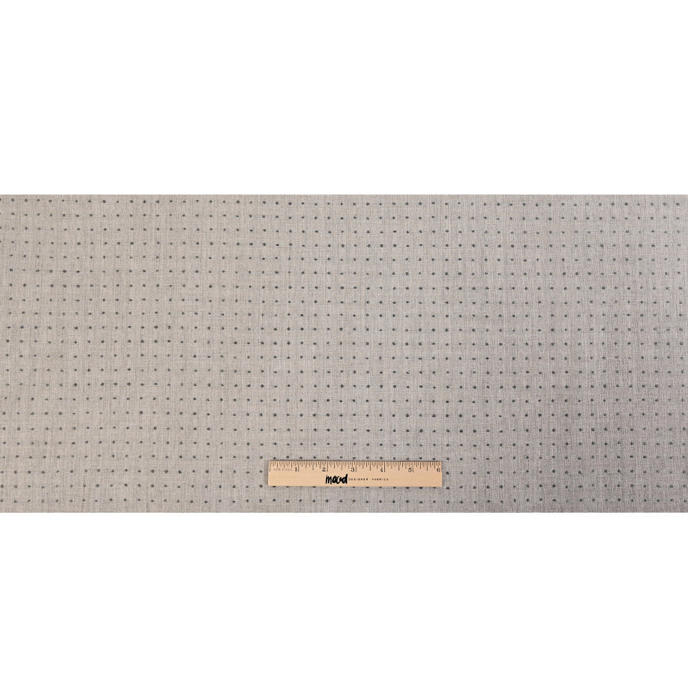 Lure Upholstery Woven by Sunbrella - Pebble Beige Polka Dots Full