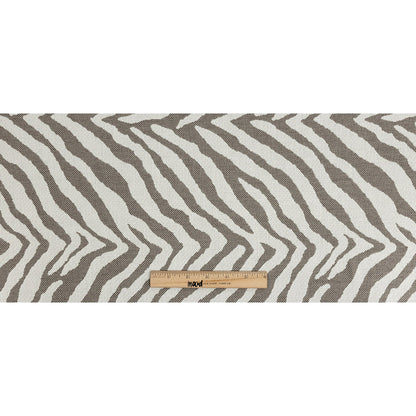 Nambia Upholstery Jacquard by Sunbrella - Gray Zebra Stripes Full