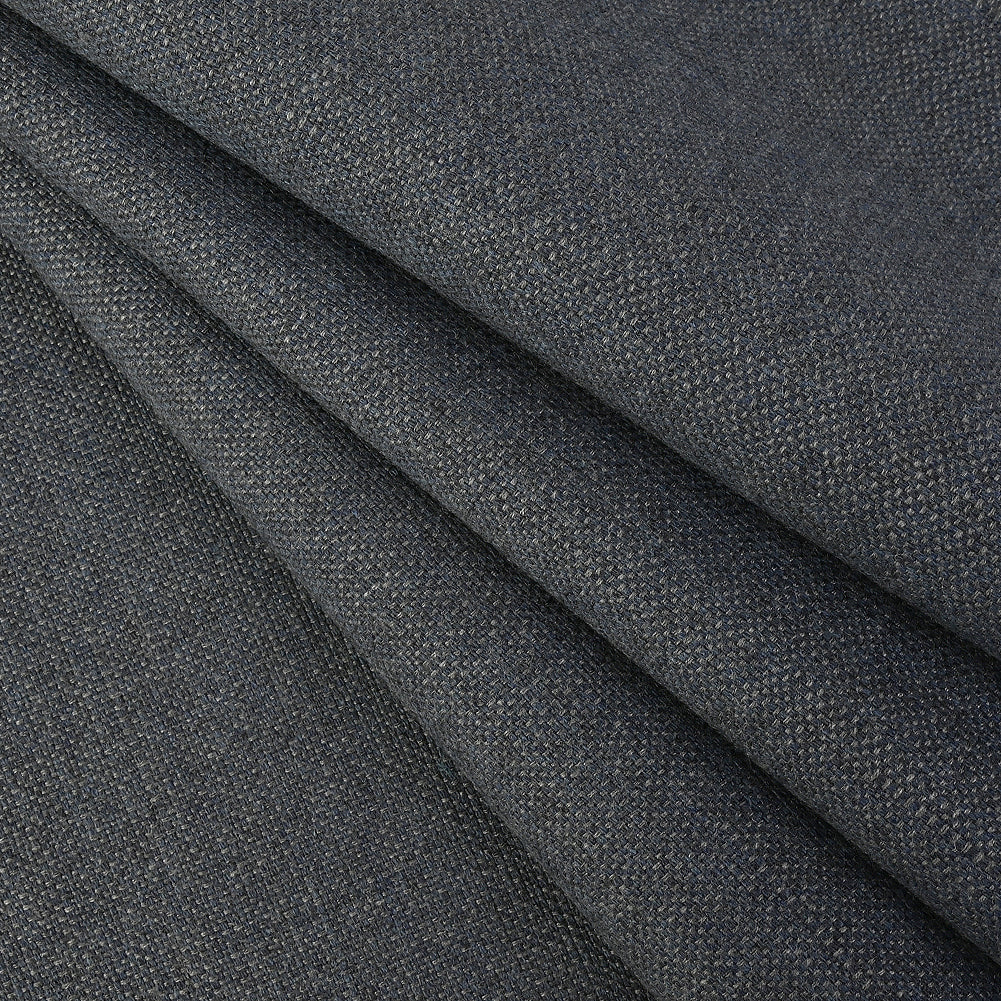 Piazza Waxed Upholstery Canvas by Sunbrella - Denim Folded