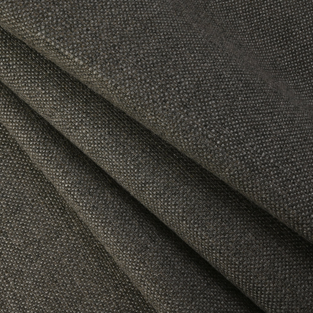 Piazza Waxed Upholstery Canvas by Sunbrella - Graphite Folded