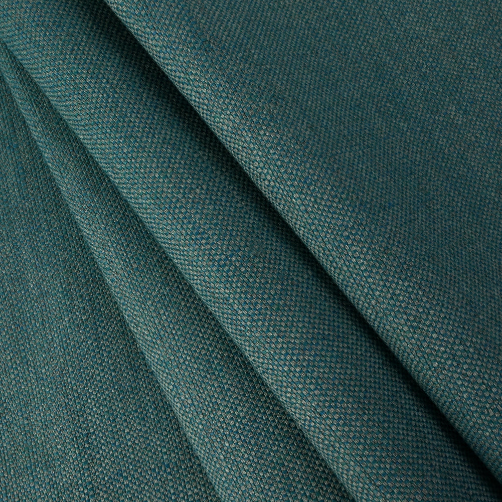 Piazza Waxed Upholstery Canvas by Sunbrella - Lagoon Folded