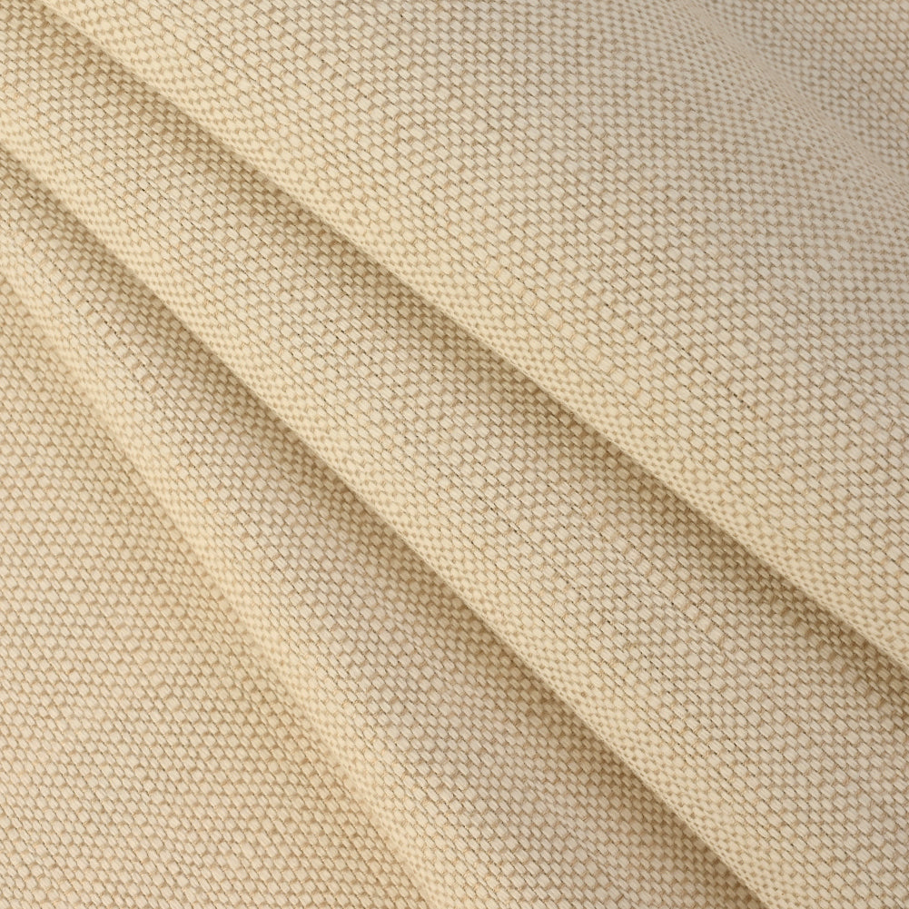 Piazza Waxed Upholstery Canvas by Sunbrella - Parchment Folded