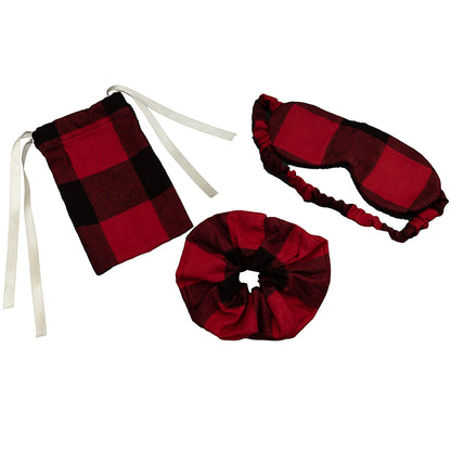 Flannel Travel Accessories Sewing Kit Folded