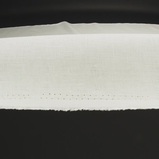 Famous Australian Designer Cannoli Cream Medium Weight Linen Woven - Image 6 of 6