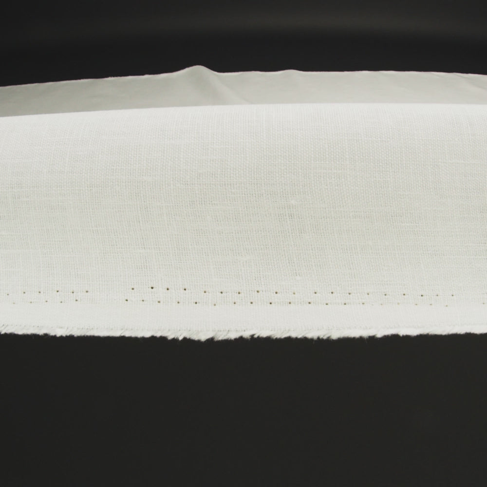 Famous Australian Designer Cannoli Cream Medium Weight Linen Woven - Image 6 of 6