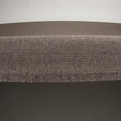 Wool Suiting - Brown and Black Glen Plaid