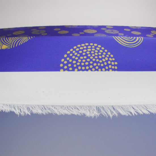 Recycled Polyester Twill Print - Blue and Yellow Tigers and Circles - Mood Exclusive Last Known Survivor - Image 6 of 6