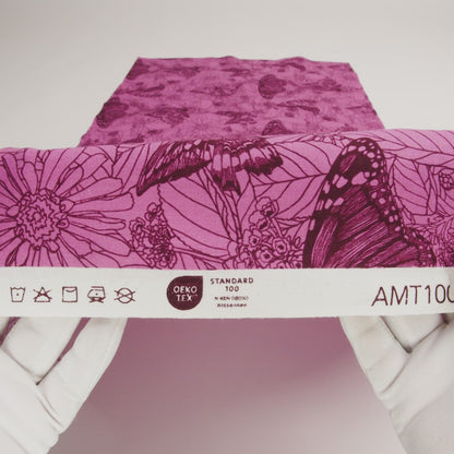 Printed Quilting Cotton by Anna Maria Textiles for Northcott - Candy Winging It Butterflies and Flowers - Indelible Ink Collection