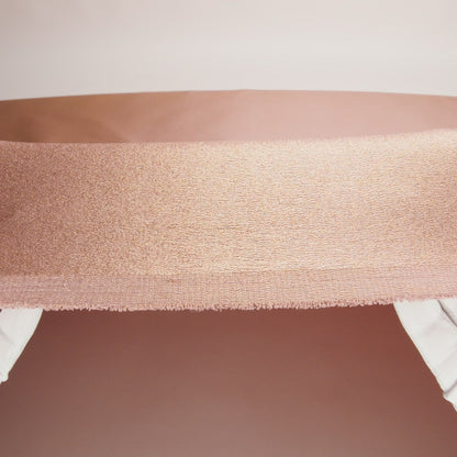 Stretch Polyester Crepe with Gold Foiling - Tan - Devyn Collection