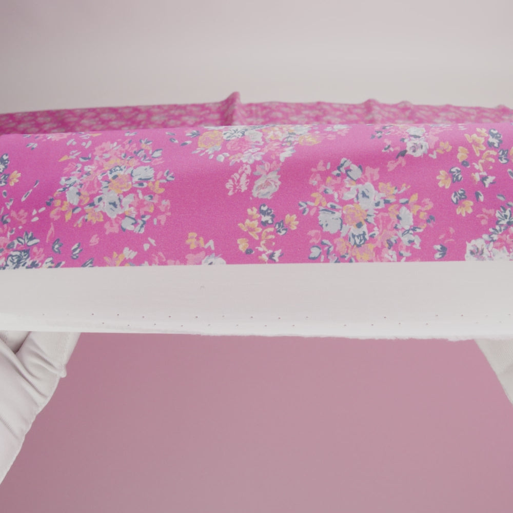 Cotton Poplin Print - Pink Flower Bunches - Mood Exclusive Auspicious Arrangements