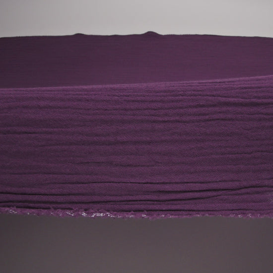 Double Cotton Gauze - Plum - Talamanca Collection