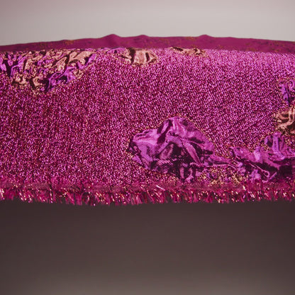 Metallic Fuchsia and Gold Floral Luxury Brocade