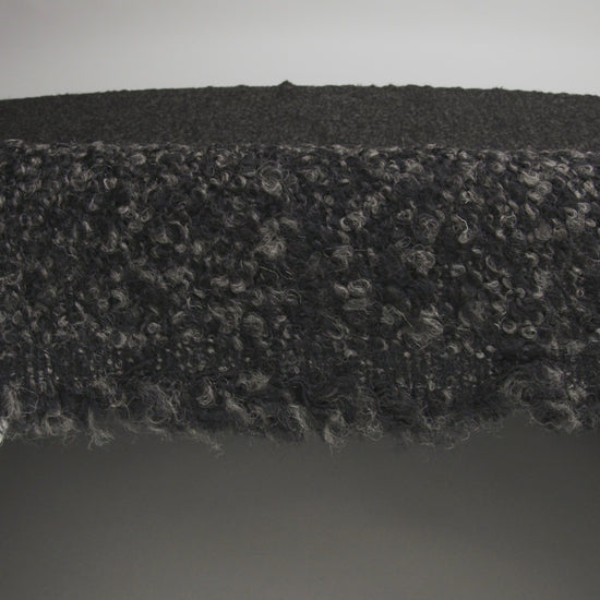 Wool Blend Boucle Tweed - Black and Brown