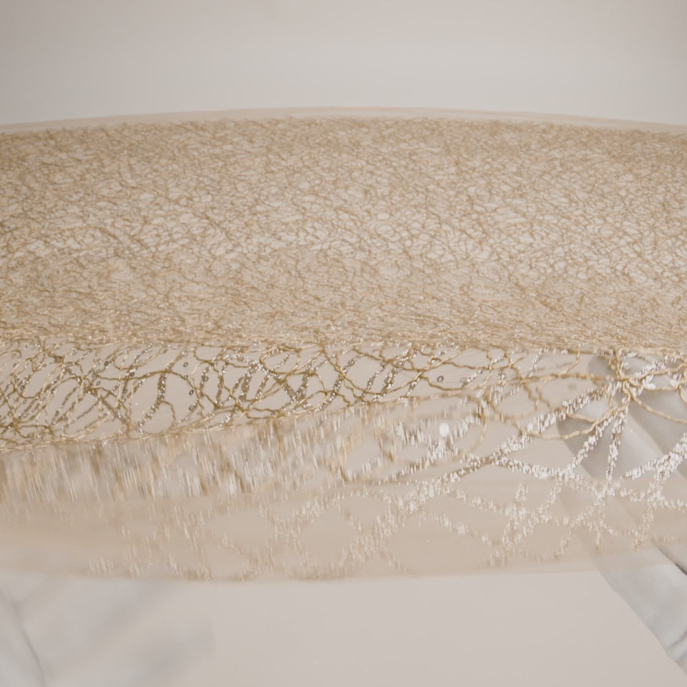 Corded Glitter Tulle with Sequins - - Image 6 of 7