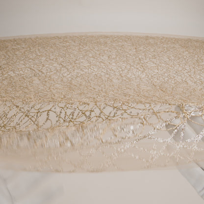 Corded Glitter Tulle with Sequins -